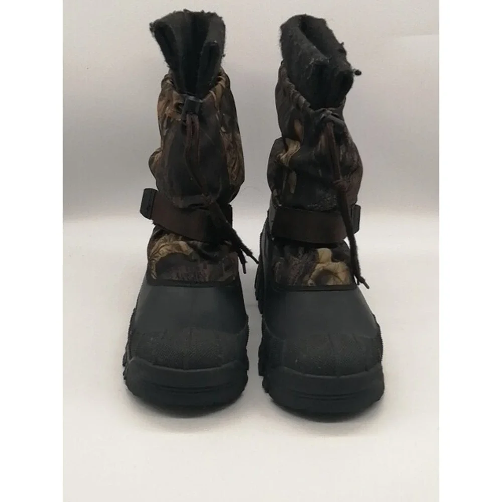 Outbrook Boots Mens Multicolor 8 Hunting Duck Shoe Lined Camo Hook Loop Strap